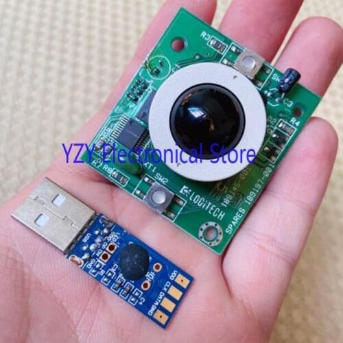 Brand New 1set= 1pc Logitech T-SBC12-CPQ Trackball board+ 1pc PS2 female to USB male adapter board keyboard and mouse conversion