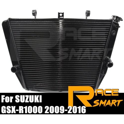 Motorcycle Radiator Engine Water Cooling Cooler System For SUZUKI GSX--R 1000 2009-2016 2010 2011 2012 2013 20114 2015 GSXR1000