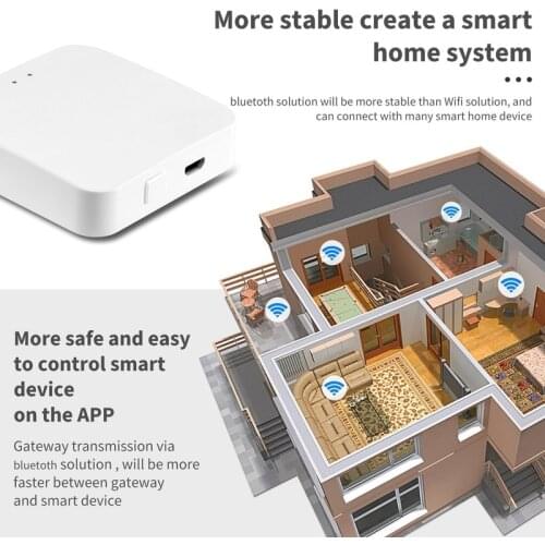 Tuya Bluetooth-compatible Smart Gateway APP Wireless Remote Control Smart Alexa Language Bluetooth-compatible Gateway Smart Life