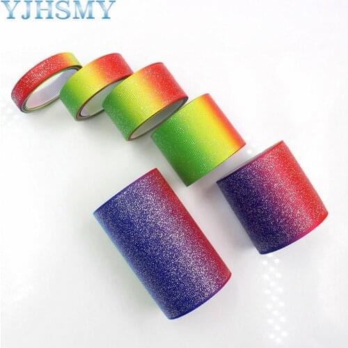 YJHSMYG C-171005-611,38/25 mm 5 Yards colorfu flash Ribbons Thermal transfer Printed grosgrain,Clothing accessories DIY material