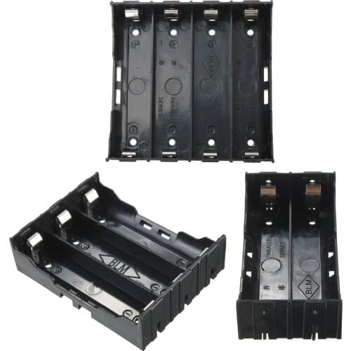 10x Battery Holder Box Case Black for 4x 13.7V 18650 Battery