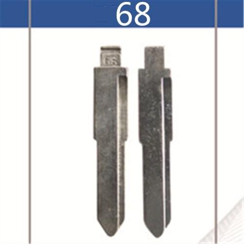 2 Pcs Uncut Replacement Car Key Blade for SOUEAST V3 Car Key No.68 Car Key Blank Blade