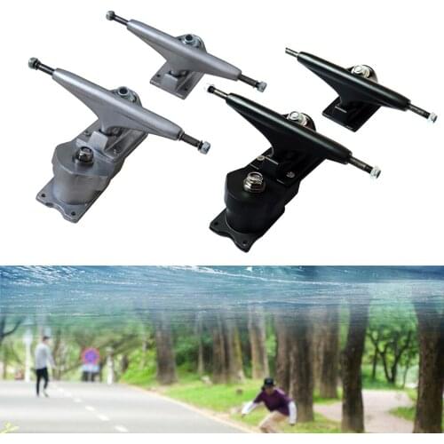 2Pcs 158mm Lightweight Durable Aluminum Alloy Longboard/Skateboard Trucks Bushings Cups Hardware