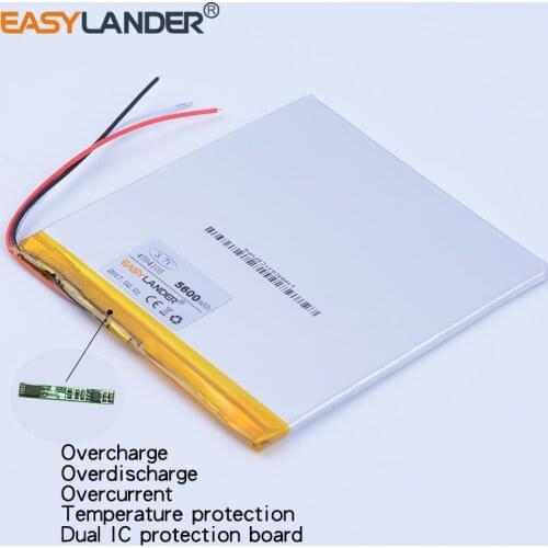 4594105 3.7V 5600mAh Rechargeable Li-Polymer Li-ion Battery For Tablet PC VI40 A86 dual-core P85 P85HD V972 V971 4493105 3-wire