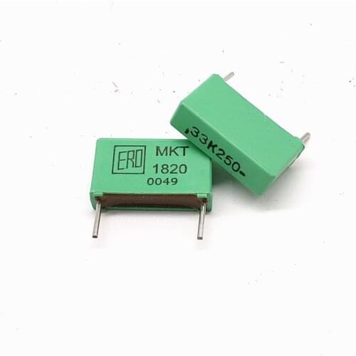 5pcs Original MKT-1820 Series 250V 0.33uF Fever Film Capacitor Correction Capacitor