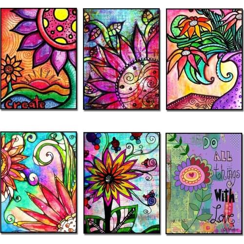 5D DIY Full Square/Round Diamond Painting Sunflowers Diamond Mosaic Paint Crystal Rhinestones Embroidery Beaded Cross Stitch Kit