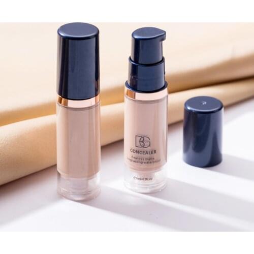 6ml Liquid Foundation Concealer For Covering Eye Dark Circles Blemish Dark Skin Face BB Cream CC Cream Contour Makeup Cosmetics
