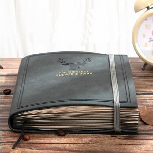 Journals Notebooks Notepad Leather A5 Agenda Planner Daily Business Office Work Notebook Diary 2021 School Supplies Budget Book