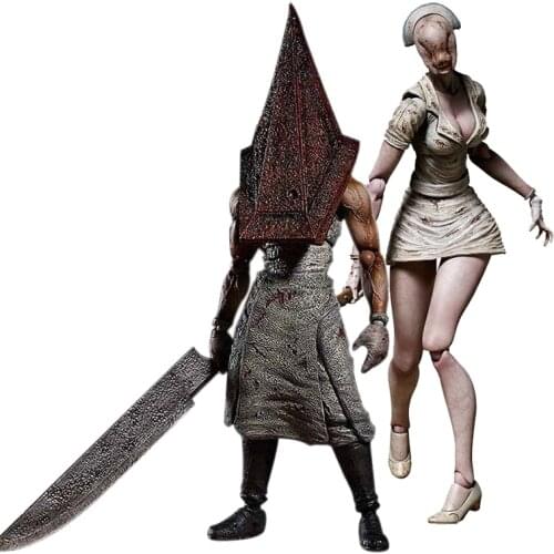 Figma SP055 Silent Hill 2 Red Pyramd Thing Figure Bubble Head Nurse Sp-061 Action Figure Toy Horror Halloween Gift
