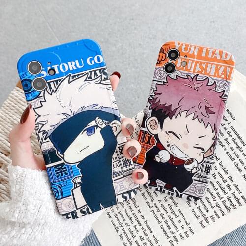Jujutsu Kaisen Anime Ultra Thin Silicone Lens Protective Phone Case For IPhone 11 12 Pro Max XS X 7 8 Plus XR SE2 Back Cover