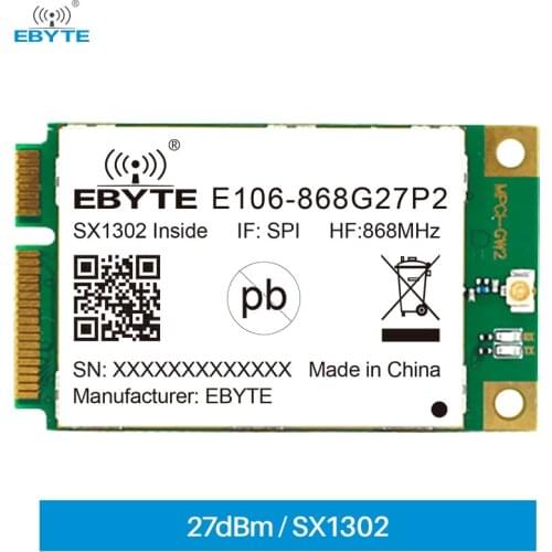 SX1302 868MHz E106-868G27P2 SPI PCI-e LoRa Long-range Communicator Radio LoRa Module Wireless Transceiver Ebyte Transmitter