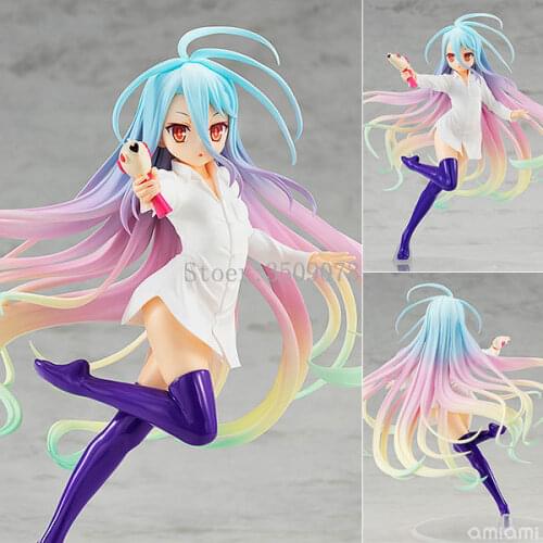 NO GAME NO LIFE Anime Figure Shiro Jibril Sexy Girl Water Gun Ver. PVC Action Figure Shiro Jibril Collectible Model Doll Gift