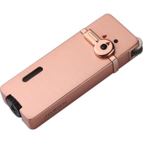 New Retro Bronze Metal Wheel Gas Cigarette Lighter Inflatable Butane Metal Fire Relief Lighters Best Gift