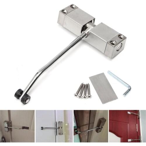 Brand new Stainless Steel Durable Automatic Mounted Spring Door Closer Adjustable Surface Door Closer