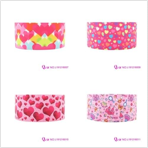 New Arrival ribbon 50Yards 16mm-75mm Valentines Day Love Grosgrain/FOE Ribbons for DIY Bow Craft Wedding Decoration