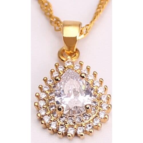 2017 New Style Trendy Pendant Jewelry gold color Water Drop Necklace&Pendant For Women