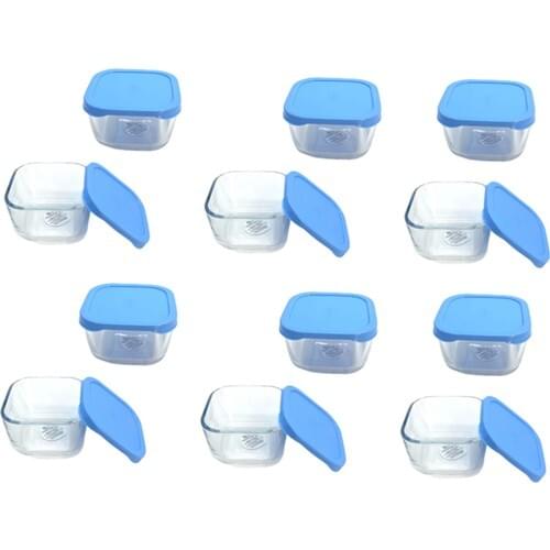 Pasabahce Snowbox 12 Prç. Cover Glass Storage Container
