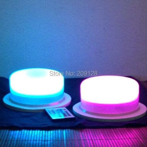 Rechargeable remote control 17.5cm led lights for ball furniture