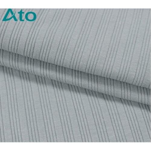 Thick Winter Strip Jacquard Knit Fabrics Stretchy Spandex Fabrics High quality Wholesale 260g/165cm