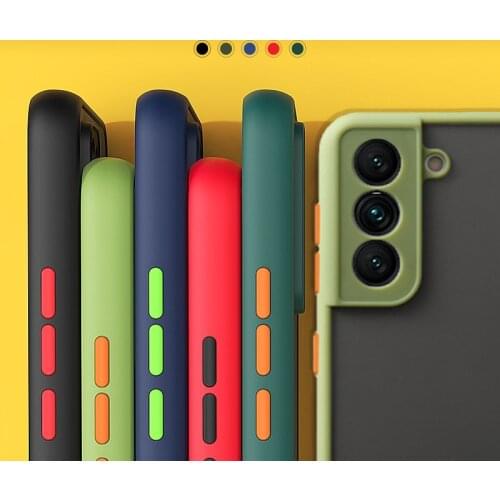 LOVECOM Shockproof Matte Case For Samsung S20 FE S21 S10 S9 S8 Plus A72 A52 A51 A71 A50 A31 A42 A21S A12 M51 Note 20 10 Cover