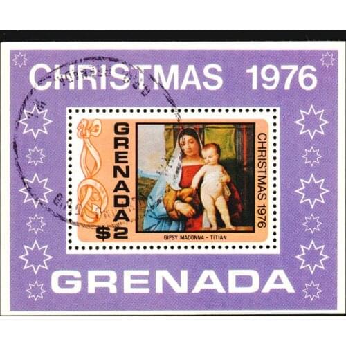 Grenada Christmas 1976 Post Stamps Postage Collection