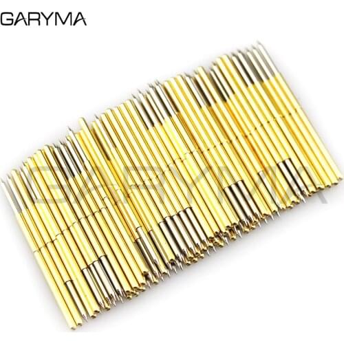 100Pcs in a Pack Dia 1.0mm P100-B1 Spring Test Probes Pogo Pin Length 33.35mm Stroke Spring Froce:180g Tool Wholesale