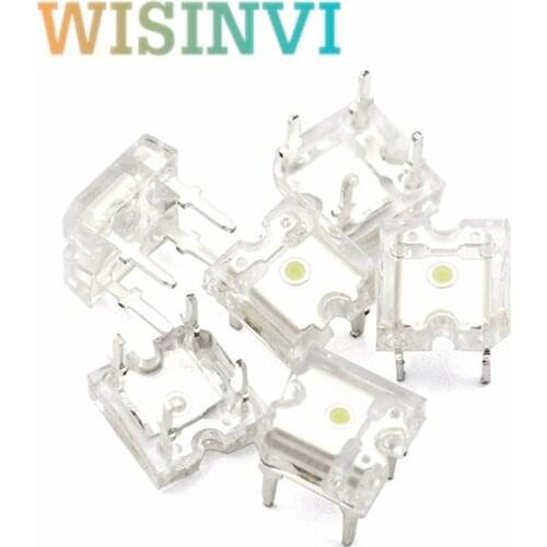 Flat Top LED Piranha Blue Green Red White Yellow 4-Pin Super Flux Lamp Beads LED Diode Lamp 20mA DC 3V s for DIY PCB Board