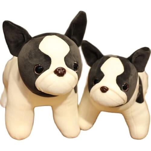 1PC 35/40/45cm Super Soft French Bulldog Plush Toys Stuffed Down Cotton Cute standing Dog Doll Pillows Cushions Kids Girls Gifts