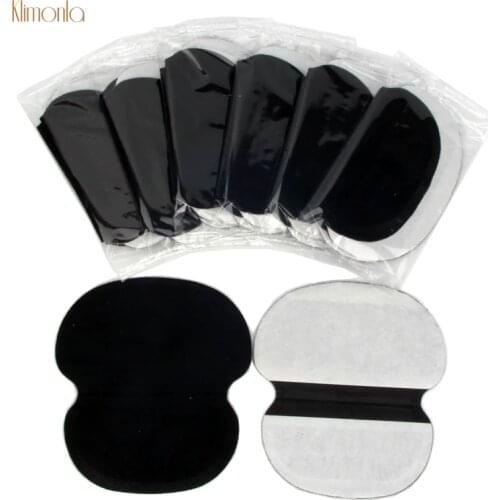 100Pcs Black Summer Underarm Absorbing Sweat Deodorant Armpit Antiperspirant Disposable Pads Dress Clothing Shield Perspiration