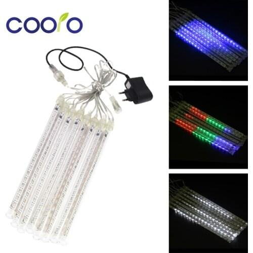 30cm 8 Tubes Meteor Shower Led Light EU US Plug Rain Light Christmas String Light Garden Tree Street Decoration