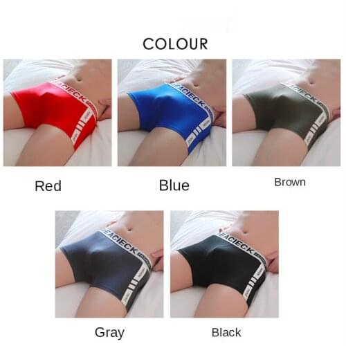 5Pcs Men Boxer Shorts Mens Boxer Briefs Pure Cotton Sports Breathable Youth Trend Personality Boxer Briefs Mens Underwear