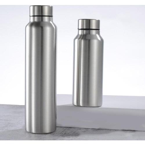 650/1000ml Stainless Steel Water Bottle Portable Water Drinking Bottle Gym Sports Cycling Drinkware Kids School Gifts