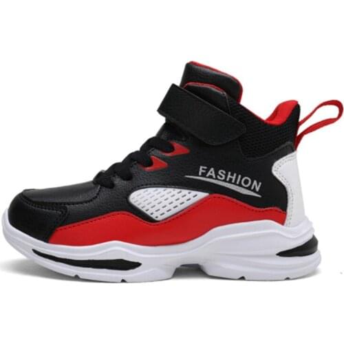 Spring and Autumn New Boys Basketball Shoes High Top Soft Non-Slip Kids Sneakers Childrens Sport Outdoor Boy Trainer Basket Sh