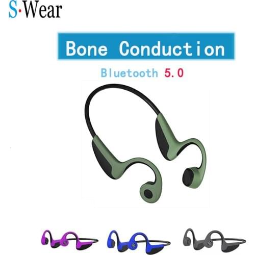 New Bluetooth 5.0 Bone Conduction Wireless Sports earphones Handsfree Headphone Support Drop Shipping