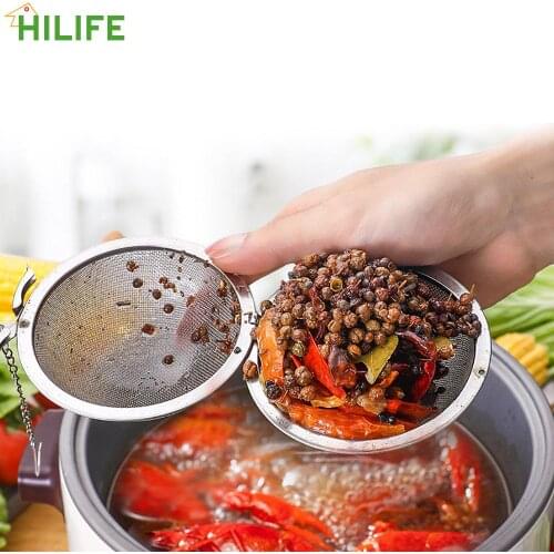 Tea Ball Strainer Tea Spice Strainer Reusable Stainless Steel Seasoning Ball Mesh Infuser Sphere Locking Spice