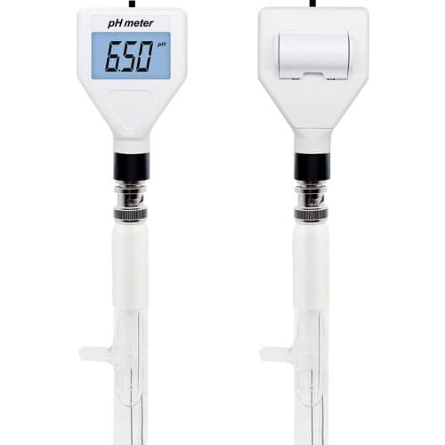 PH-98211 Digital Multipurpose PH Meter Acidity Meter pH Tester Soil Meter Tester with White Backlight for Cheese Meat Soil 30