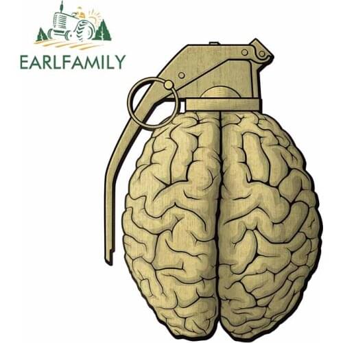 EARLFAMILY 13cm x 9.5cm for Dangerous Mind Cartoon Decal Laptop RV Car Sticker Windows Occlusion Scratch Personality Car Styling