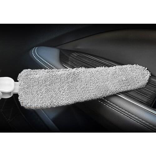 Ergonomic Long Handle Cleaning Brush for Keyboard Car Interior Auto Detailing Air Conditioner Vent Cleaner Brushes