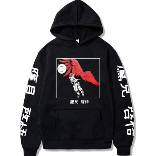 Harajuku My Hero Academia Hoodies Japanese Anime Hawks Printing Mens Hoodie Sweatshirt Daily Casual Streetwears