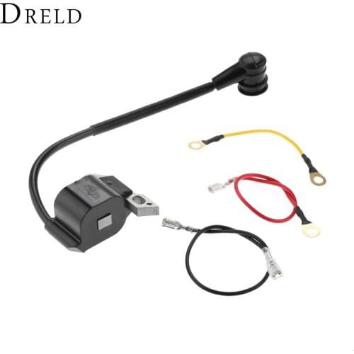 DRELD Ignition Coil with 3pcs Wire For STIHL 020 021 023 025 020T MS210 MS230 MS250 Chainsaw Parts #0000 400 1302 / 000 400 1306