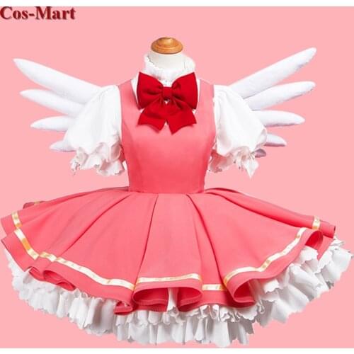Anime Cardcaptor Sakura Cosplay Costume Female Cute Combat Uniforms Full Set Activity Party Role Play Clothing S-XL New Arrival