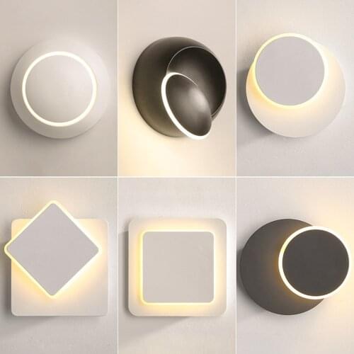 Creative Wall Lamp Lights Lighting Bedroom Lamp Aluminum Sconce Wall Lights AC90-260V For Living Room Corridor Loft Coffee Shop