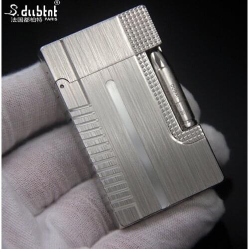 Hot Sell Engraving Windproof Lighter Flame Refillable Outdoor Lighters gadgets for men smoking Cling Sound