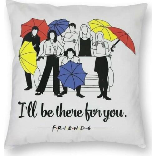 Fashion Friends Throw Pillow Cover Home Decor Custom Square TV Show Cushion Cover 40x40cm Pillowcover for Living Room