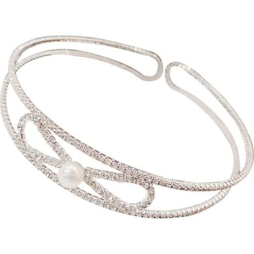 2021 Trendy Diamond Bow Bracelet Alloy Bracelet on hand Women Bracelet Accessories Fashion Jewellery the Best Gift for Friend