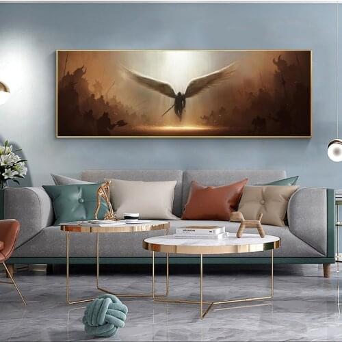 The Archangel of Justice Tyrael Wall Canvas Art Painting Wall Art Poster and Print Wall Art Picture for Living Room Home Decor