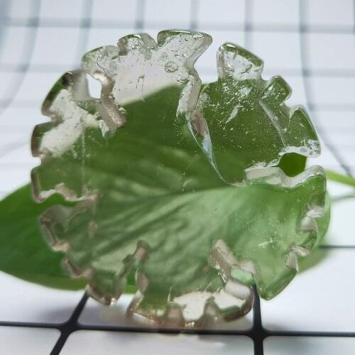 Natural smoky crystal snowflake smoking Quartz snow Shape Crystals Healing Gift 1pcs