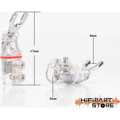 German Line WBT 0610/0661/0681 Pure Copper Pure Silver Fever Speaker Line Y fork Banana Plug