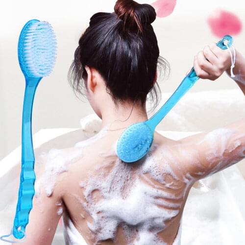 NEW Long Handled Plastic Bath Shower Back Brush Scrubber Skin Cleaning Brushes Body for Bathroom Accessories Cleaning Tool