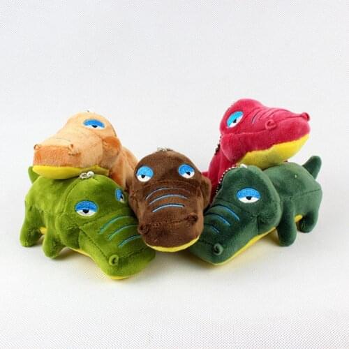 Cute Crocodile Plush Doll Pendant Keychain Key Ring Wrist Lanyard Phone Decor